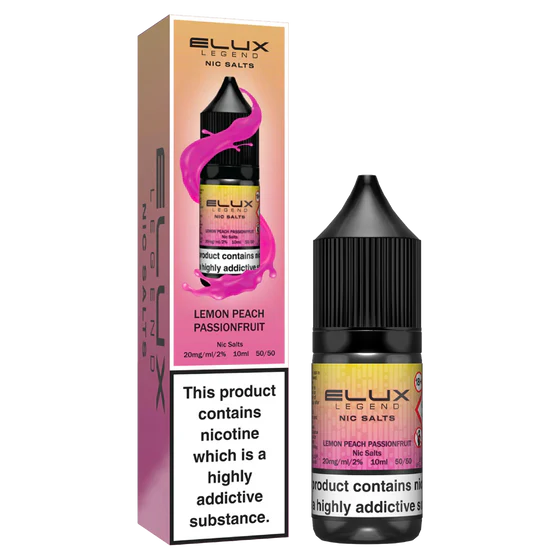 Elux Legend Nic Salts Liquid - Lemon Peach Passionfruit