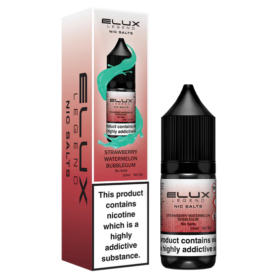 Elux Legend Nic Salts Liquid - Strawberry Watermelon Bubblegum