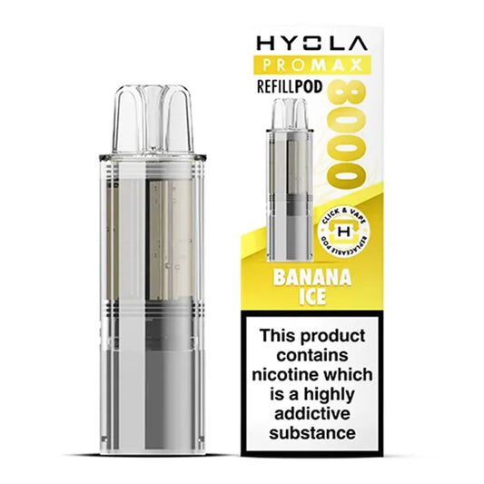 Hyola Pro Max 8000 Refill Pods - Banana Ice