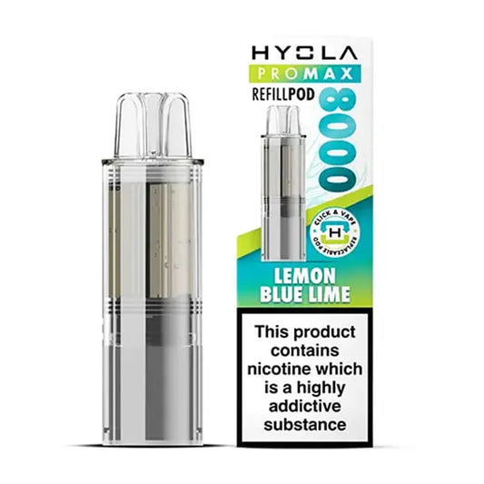 Hyola Pro Max 8000 Refill Pods - Lemon Blue Lime