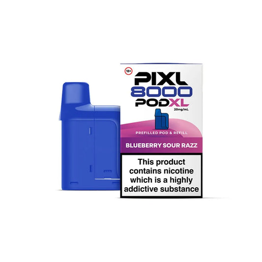 Pixl 8000 Replacement Pods - Blueberry Sour Razz
