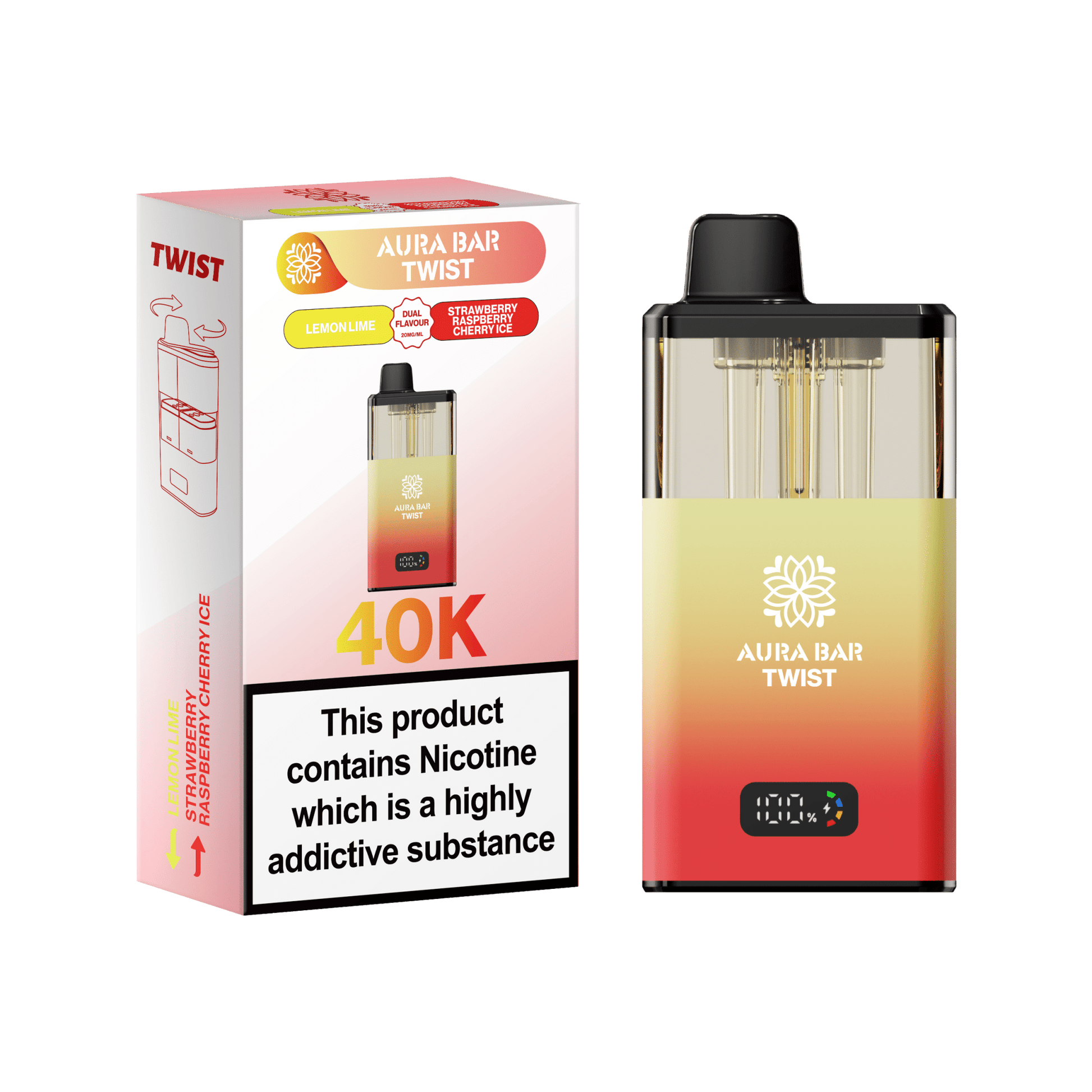 Shop 🎁 Aura Bar Twist 40k Vape Kit Box of 5 (100% off)