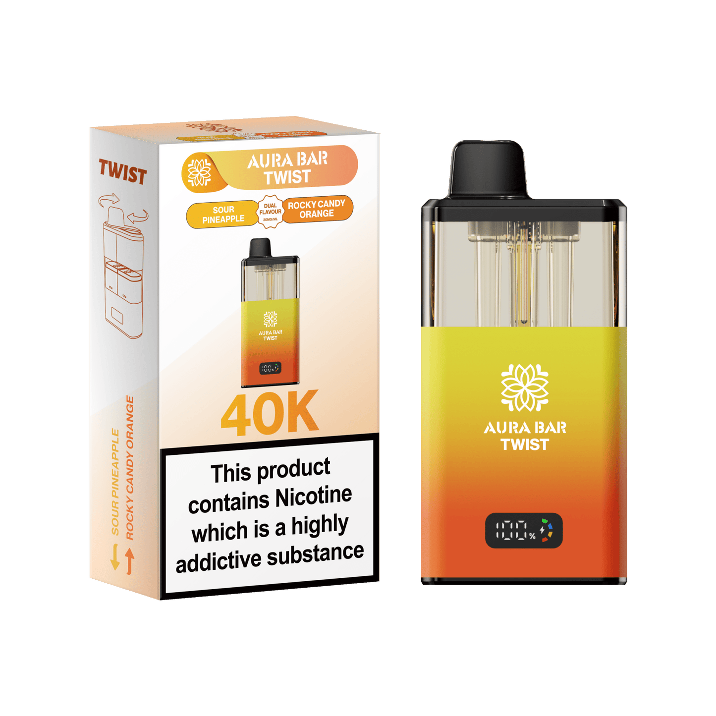 Shop 🎁 Aura Bar Twist 40k Vape Kit Box of 5 (100% off)
