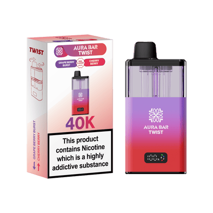 Shop 🎁 Aura Bar Twist 40k Vape Kit Box of 5 (100% off)