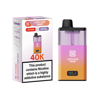 Shop 🎁 Aura Bar Twist 40k Vape Kit Box of 5 (100% off)