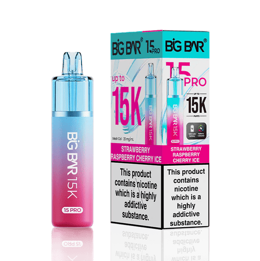 Shop Big Bar Pro 15000 - Strawberry Raspberry Cherry Ice