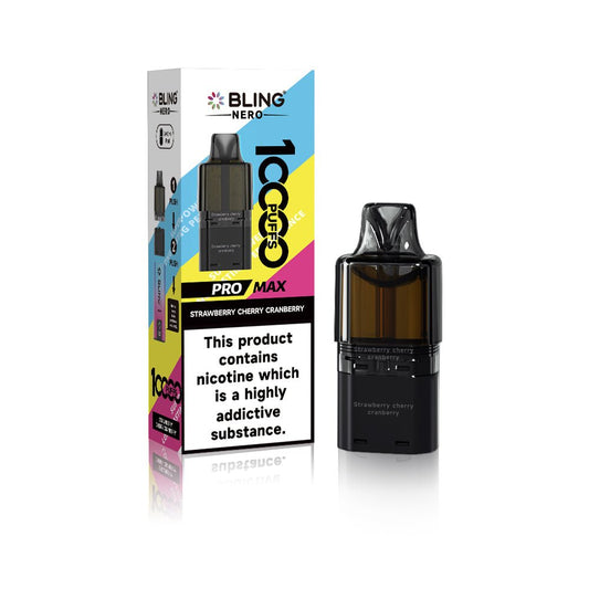 Shop Crystal Bling Nero 10k Pods - Strawberry Cherry Cranberry