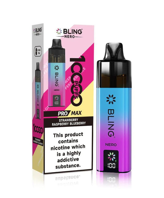 Shop Crystal Bling Nero 10k Vape - Strawberry Raspberry Blueberry