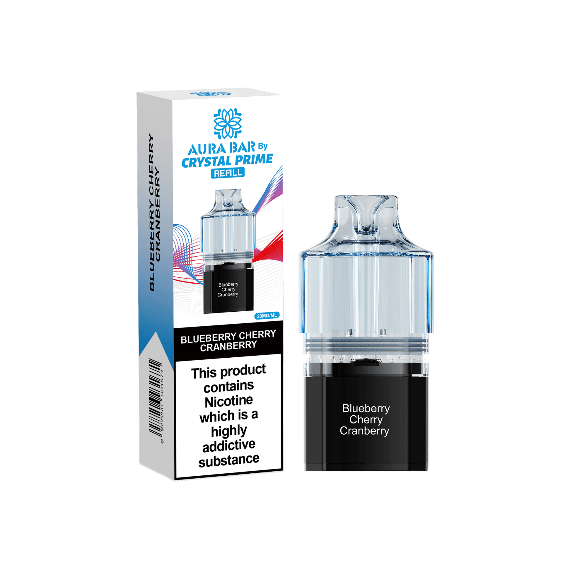 Shop Crystal Prime 10000 Vape Pods - Blueberry Cherry Cranberry