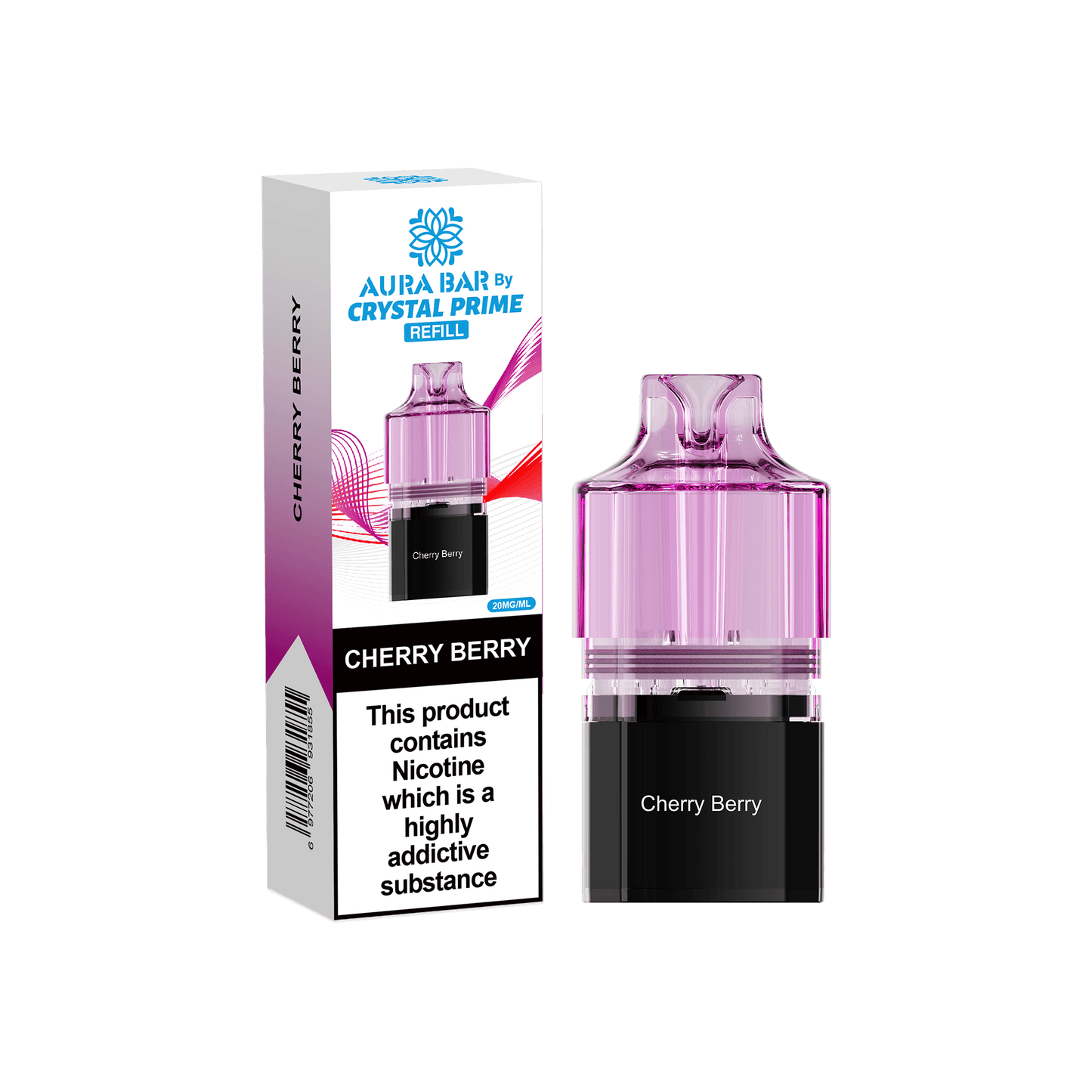 Shop Crystal Prime 10000 Vape Pods - Cherry Berry