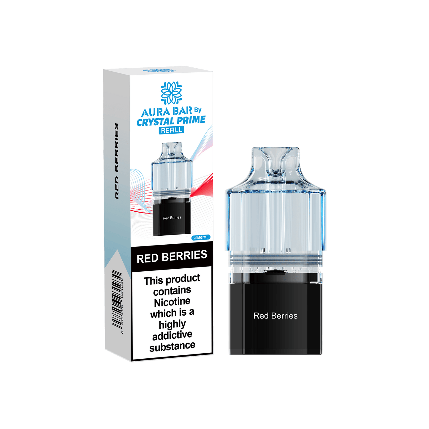 Shop Crystal Prime 10000 Vape Pods - Red Berries