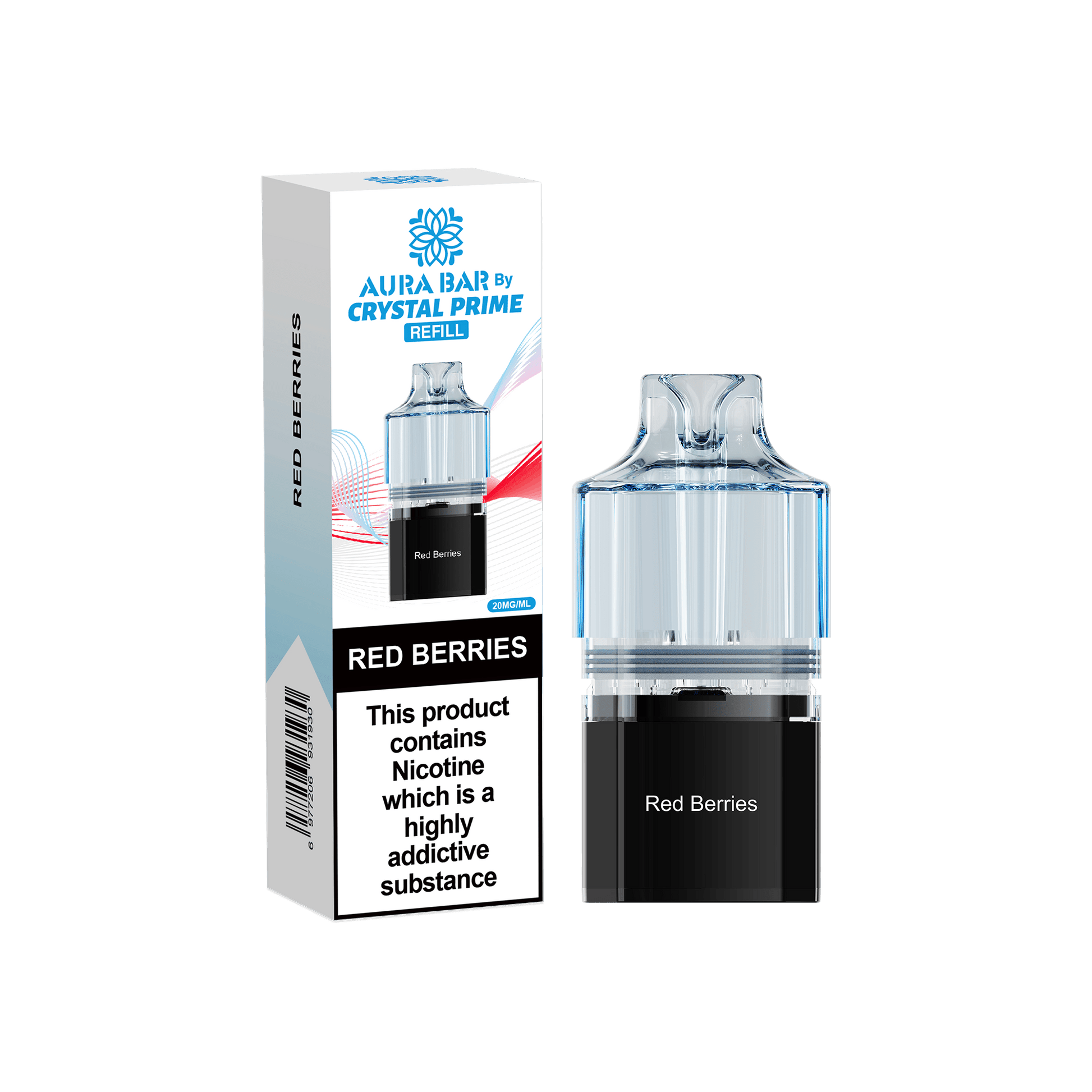 Shop Crystal Prime 10000 Vape Pods - Red Berries