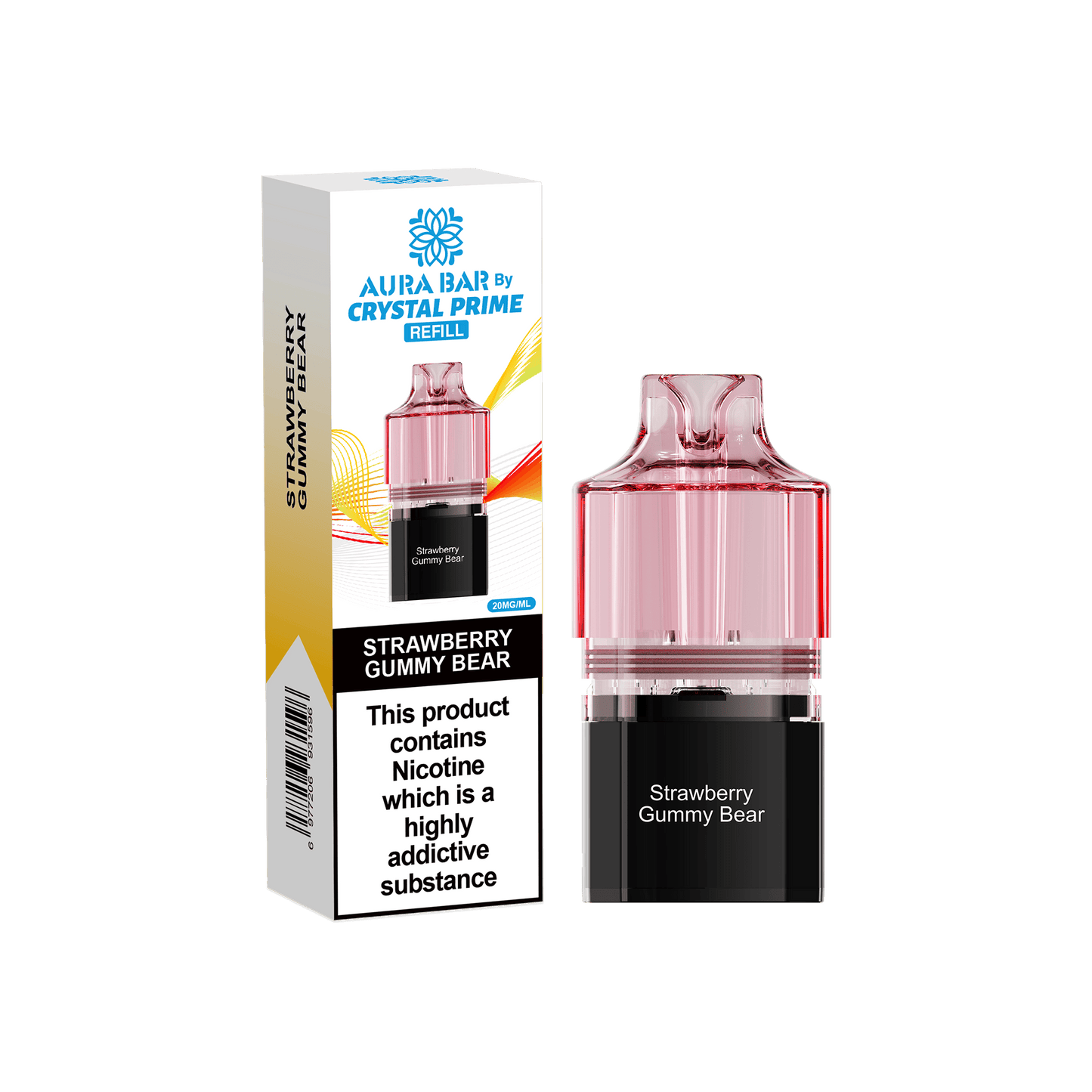 Shop Crystal Prime 10000 Vape Pods - Strawberry Gummy Bear
