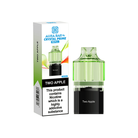 Shop Crystal Prime 10000 Vape Pods - Two Apple