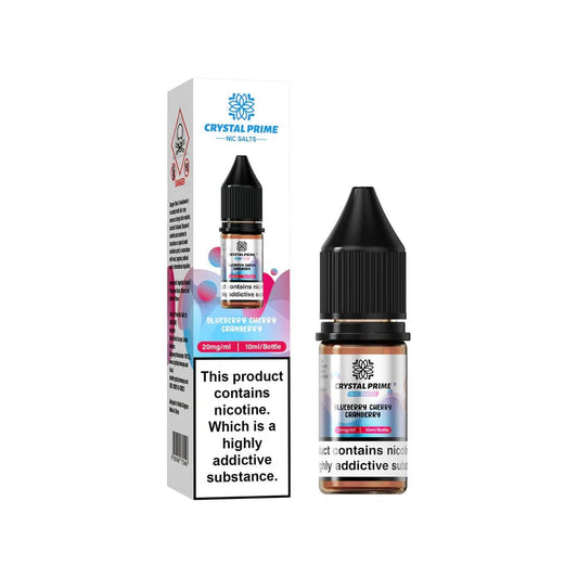 Shop Crystal Prime Nic Salts E - liquids - Blueberry Cherry Cranberry