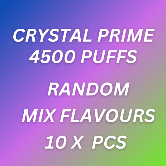 Shop Crystal Prime Pro 4500 Puffs - Box of 10 (Random Mixed Flavours)