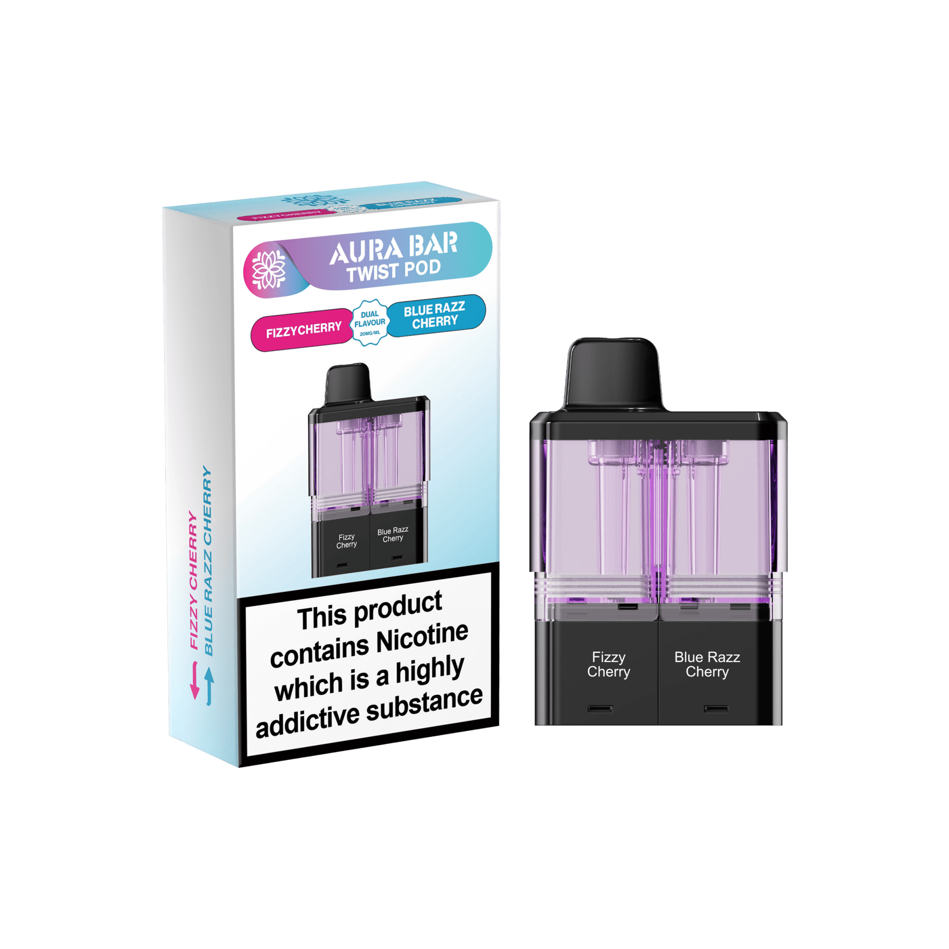 Shop Crystal Prime Twist 40k Pods - Fizzy Cherry/Blue Razz Cherry