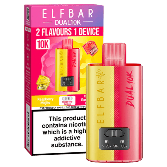 Shop Elf Bar Dual 10k Refillable Pods - Raspberry Edition