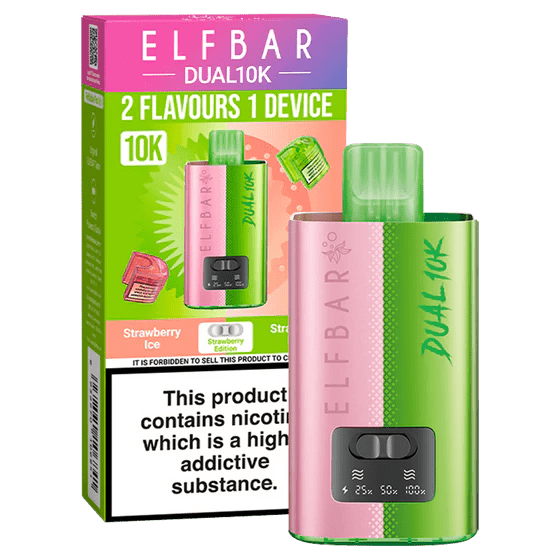 Shop Elf Bar Dual 10k Refillable Pods - Strawberry Edition