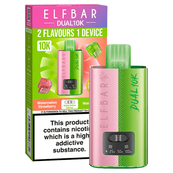 Shop Elf Bar Dual 10k Refillable Pods - Watermelon Edition
