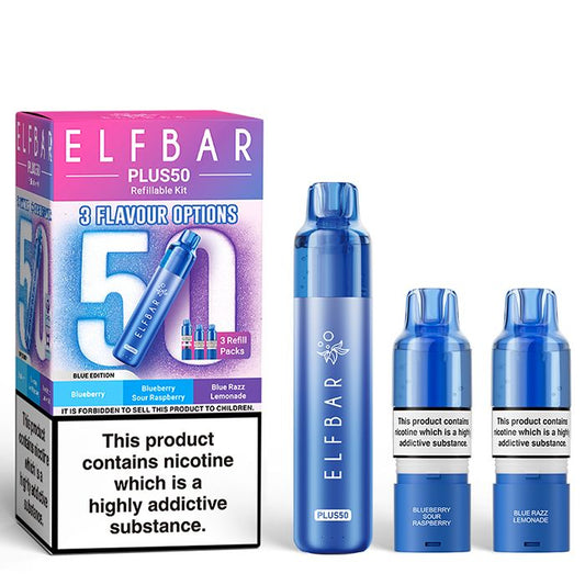 Shop Elf Bar Plus 50k - Blue Edition