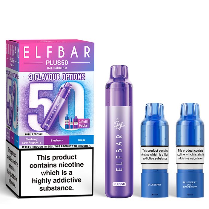 Shop Elf Bar Plus 50k - Purple Edition