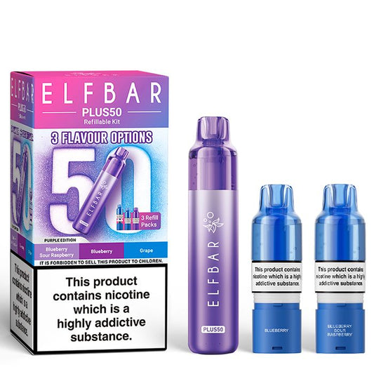 Shop Elf Bar Plus 50k - Purple Edition