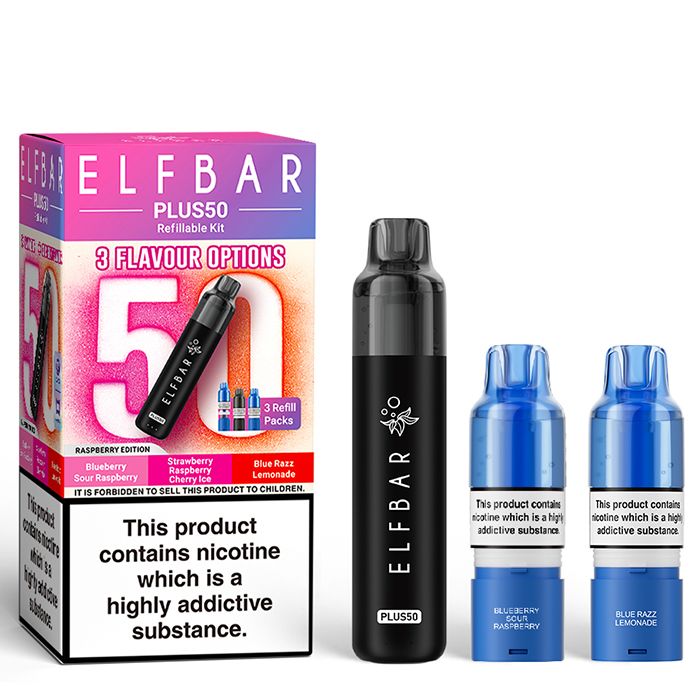 Shop Elf Bar Plus 50k - Raspberry Edition