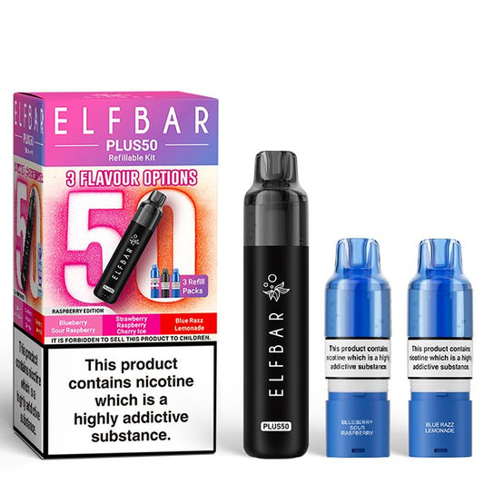 Shop Elf Bar Plus 50k - Raspberry Edition