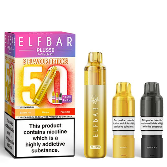 Shop Elf Bar Plus 50k - Yellow Edition