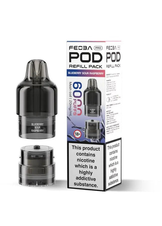 Shop Feoba Pro 6000 Pods - Blueberry Sour Raspberry