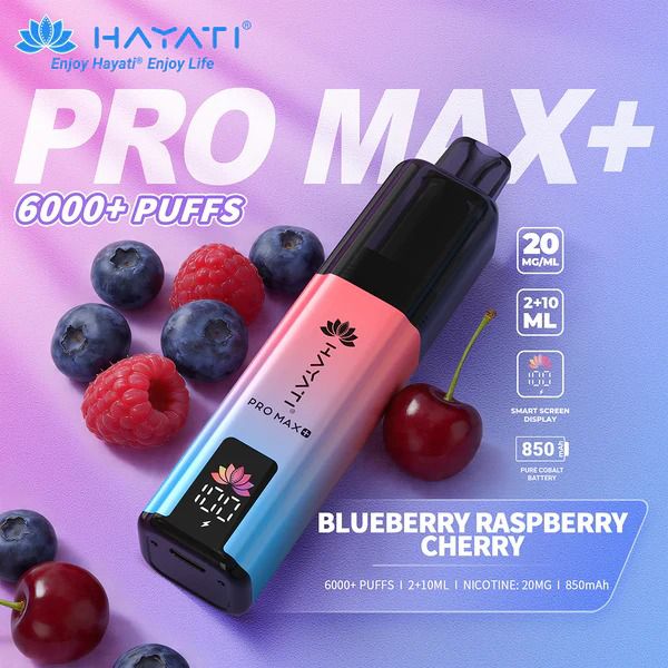 Shop Hayati Pro Max+ 6000 - Blueberry Raspberry Cherry