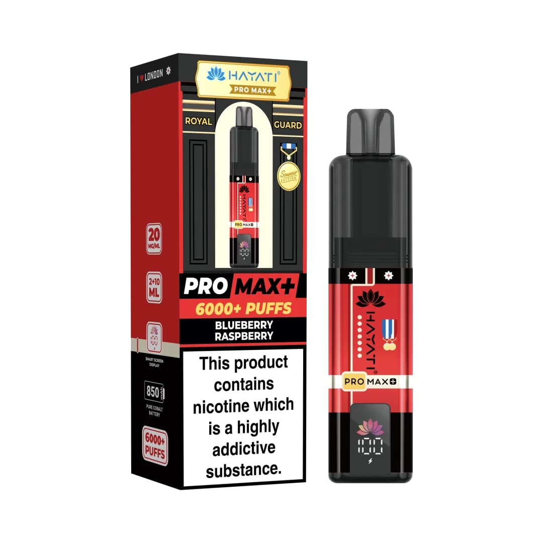 Hayati Pro Max+ 6000 - Blueberry Raspberry (Royal Guard) Lowest Price