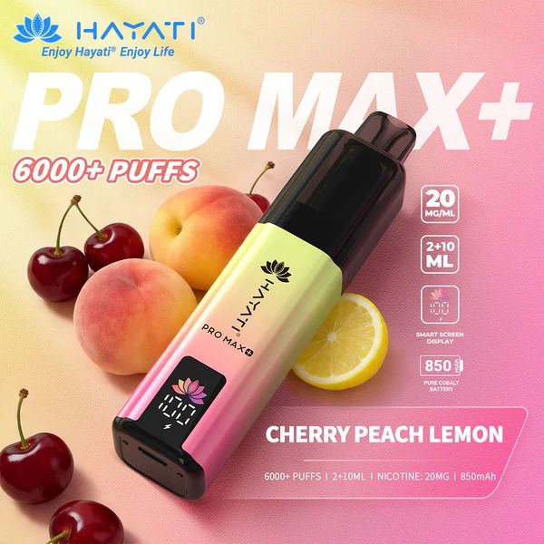Shop Hayati Pro Max+ 6000 - Cherry Peach Lemon