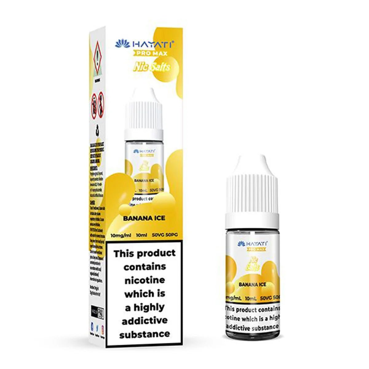 Shop Hayati Pro Max Nic Salts E - liquids - Banana Ice