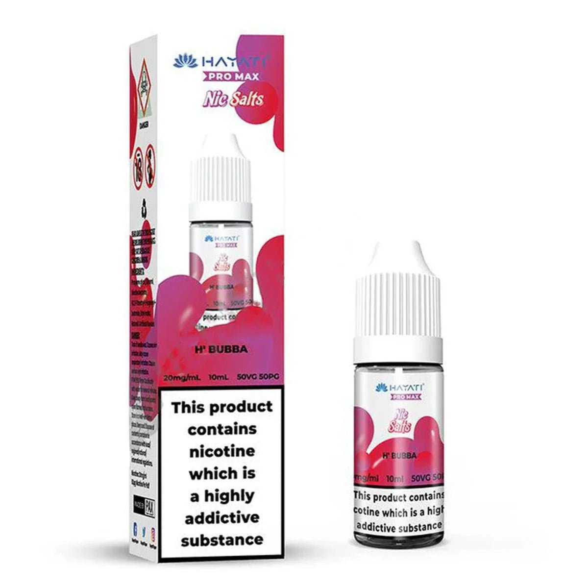 Shop Hayati Pro Max Nic Salts E - liquids - H' Bubba