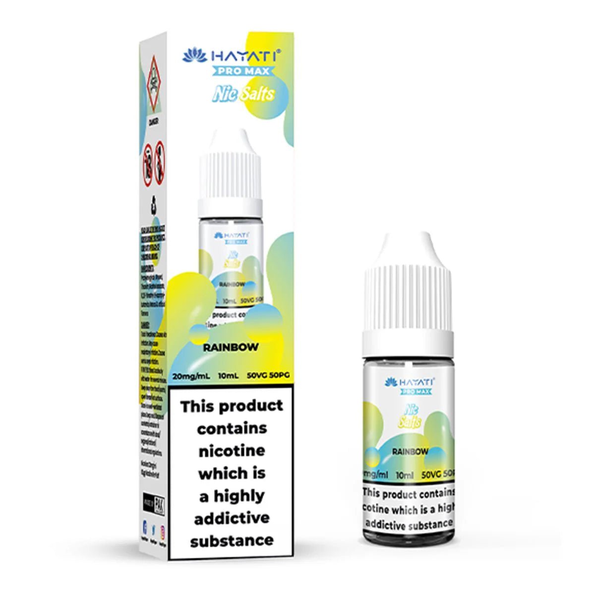 Shop Hayati Pro Max Nic Salts E - liquids - Rainbow