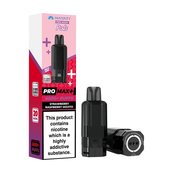 Shop Hayati Pro Max Plus 6K Pods - Strawberry Raspberry Mojito