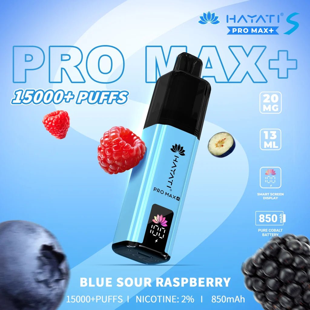 Shop Hayati Pro Max + Plus S 15000 Refill Pods - Blue Sour Raspberry