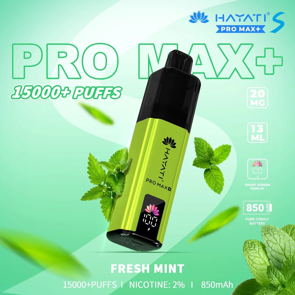 Shop Hayati Pro Max + Plus S 15000 Refill Pods - Fresh Mint