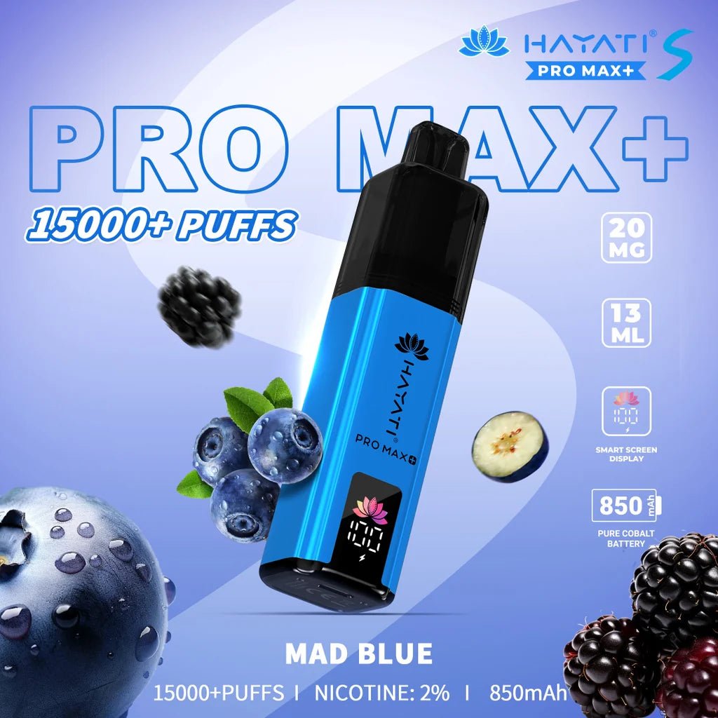 Shop Hayati Pro Max + Plus S 15000 Refill Pods - Mad Blue