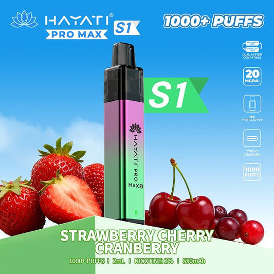 Shop Hayati Pro Max S1 - Strawberry Cherry Cranberry
