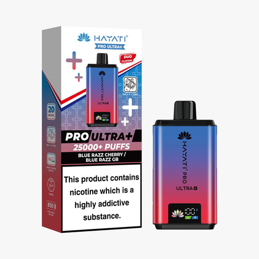 Shop Hayati Pro Ultra Plus 25k Kit - Blue Razz Cherry/Blue Razz GB