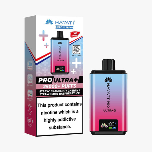 Shop Hayati Pro Ultra Plus 25k Kit - Straw' Cranberry Cherry/Strawberry Raspberry Ice