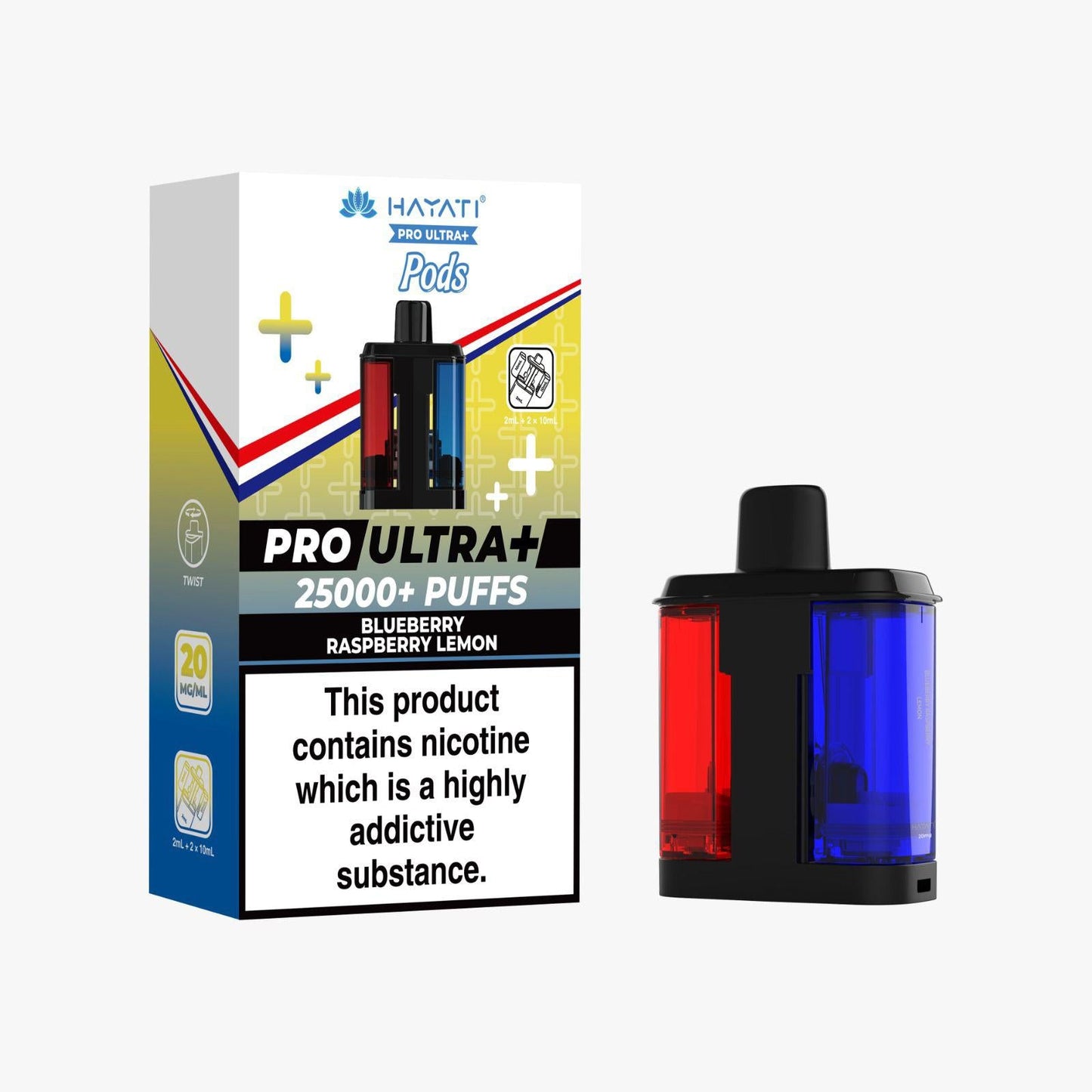 Shop Hayati Pro Ultra Plus 25k Pods - Blueberry Raspberry Lemon