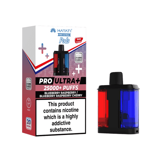 Shop Hayati Pro Ultra Plus 25k Pods - Blueberry Raspberry/Blueberry Raspberry Cherry