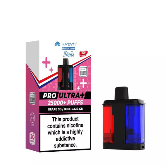 Shop Hayati Pro Ultra Plus 25k Pods - Grape GB/Blue Razz GB