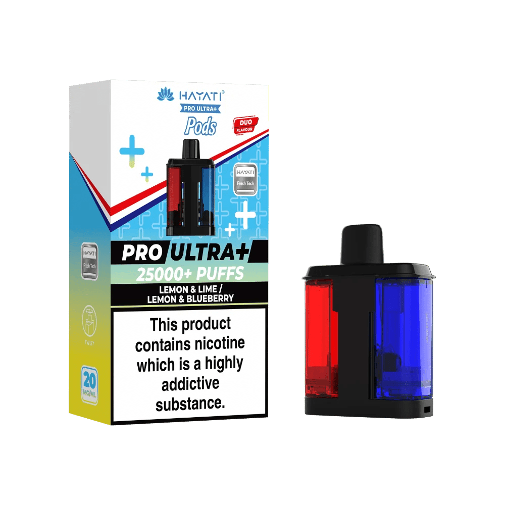 Shop Hayati Pro Ultra Plus 25k Pods - Lemon & Lime/Lemon Blueberry