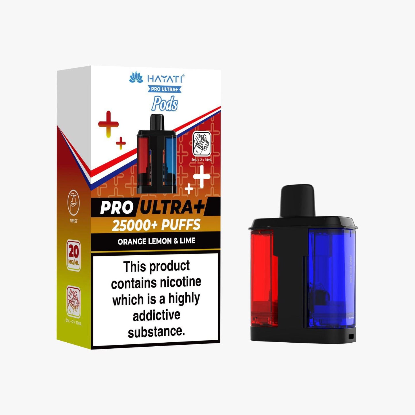 Shop Hayati Pro Ultra Plus 25k Pods - Orange Lemon Mint