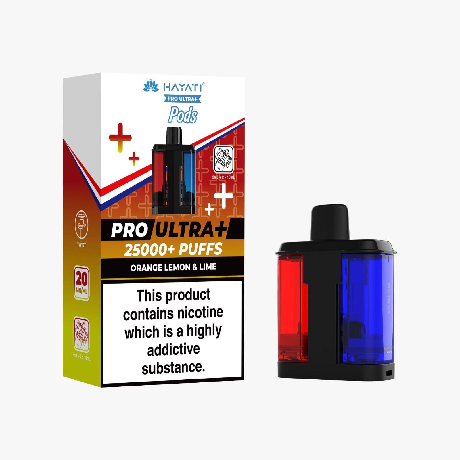 Shop Hayati Pro Ultra Plus 25k Pods - Orange Lemon Mint